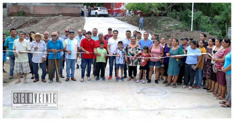 Un logro conjunto entre habitantes y Ayuntamiento de Huetamo, la inauguración de un vado en la colonia Loma de las Rosas