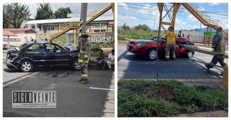 En Morelia, muere conductor al caer sobre su auto un poste, minutos antes lo había dañado otro vehículo