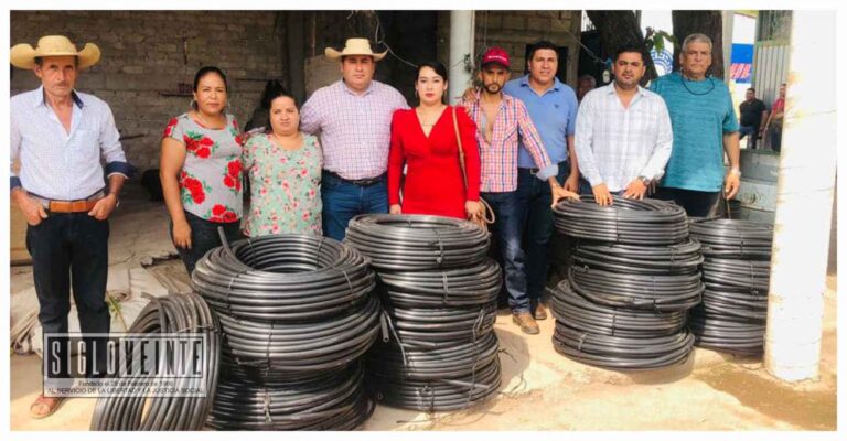 Gobierno municipal de Tuzantla, prioriza el bienestar social al entregar material para la introducción de agua potable