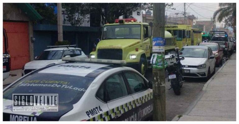 Incendio en la Colonia Bocanegra de Morelia, deja una señora de 85 años fallecida