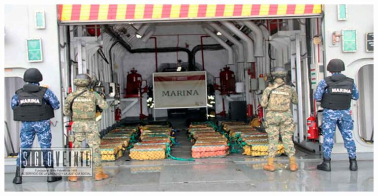 La Marina asegura aproximadamente 4.3 toneladas de cocaína en costas de Lázaro Cárdenas