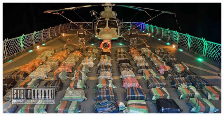 La Marina aseguró más de 4.4 toneladas de cocaína en las costas del pacífico mexicano