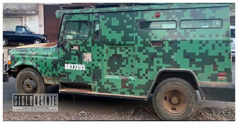 Por clonar camión del ejército 3 sujetos pasarán 11 años en prisión, se dirigían a San Juan Nuevo Parangaricutiro
