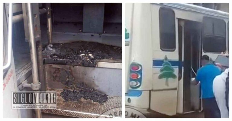 Siguen ataques contra transportistas de camiones urbanos de Uruapan, lanzan bomba molotov