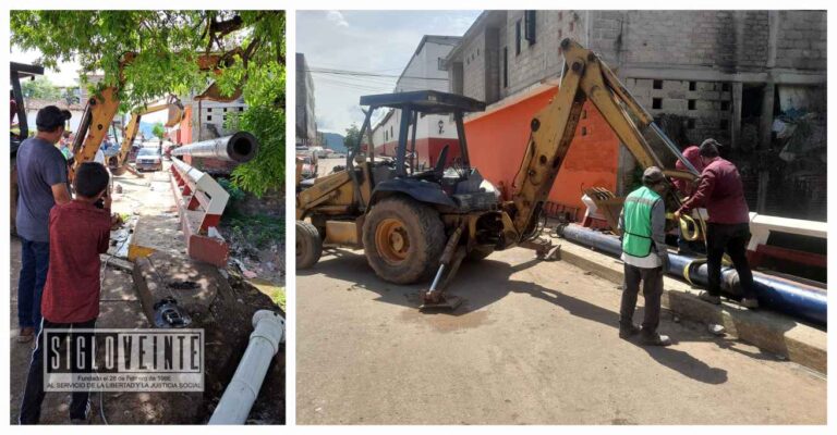 Sistema de Agua Potable y Alcantarillado de Huetamo avanza en la renovación del tubo que abaste la zona centro