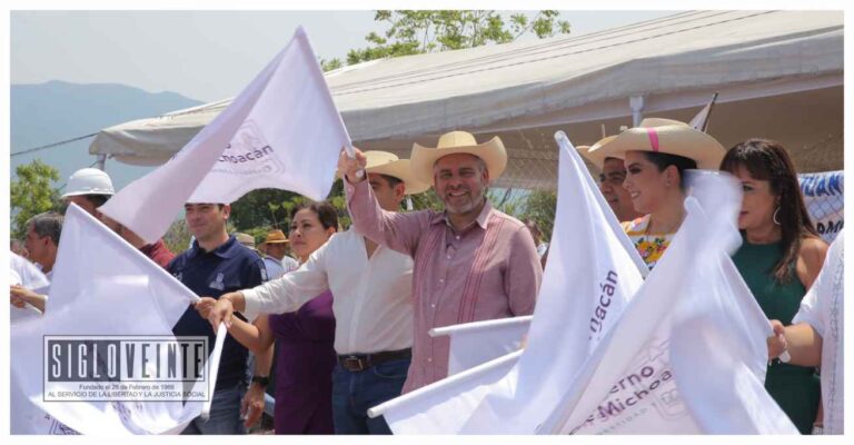 Arrancan Alfredo Ramírez Bedolla y Pablo Varona Estrada la construcción del Centro Comunitario de Salud Mental y Adicciones de Huetamo