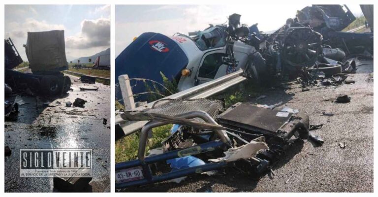 Dos tráileres chocan cerca de la caseta de Zinapécuaro de la Autopista México-Guadalajara y mueren dos hombres