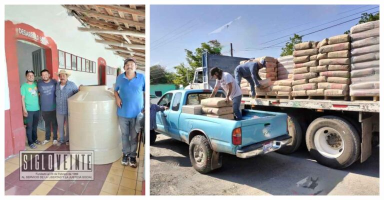 Gobierno municipal de Nocupétaro brinda apoyo en materiales de construcción a bajo costo a sus ciudadanos