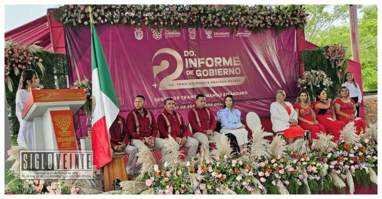 La alcaldesa de Zirándaro Tania Pacheco Duarte rindió su Segundo Informe de Gobierno