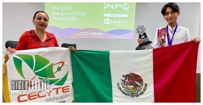 Se la rifa alumno del CECYTEM, gana 3 de los tres principales galardones en Infomatrix 2023 de ciencia en Brasil