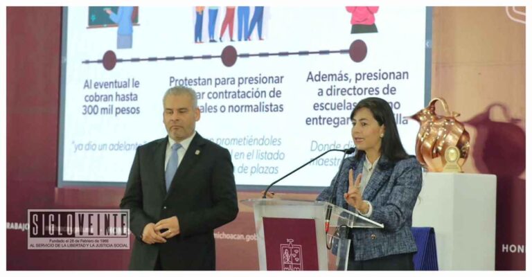 Secretaría de Educación de Michoacán revela ruta de corrupción, se recuperarán plazas docentes