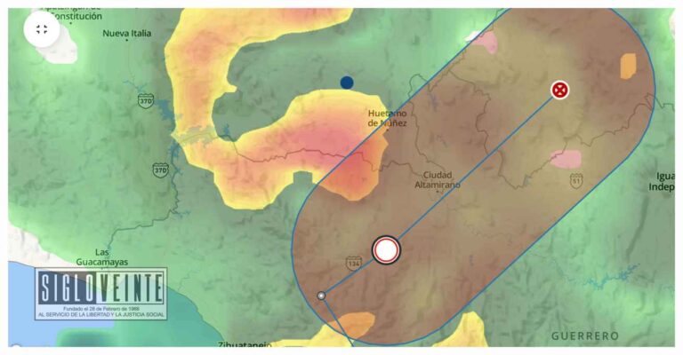 Autoridades municipales y de Protección Civil de Huetamo recomiendan mantenerse alerta ante las fuertes lluvias de esta noche