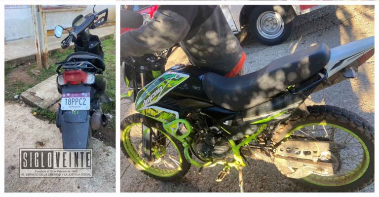 Chocan dos motocicletas en Zitácuaro, los conductores resultan con heridas leves