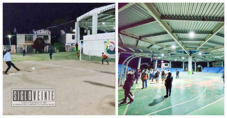 Cornelio Ríos inaugura nuevo sistema de iluminación en las canchas de futbol y basquetbol de la Unidad Deportiva de Benito Juárez