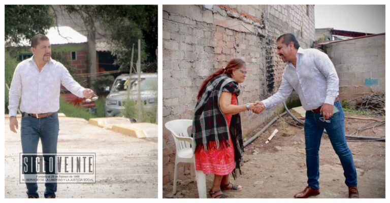Cornelio Ríos supervisa avance de pavimentación y planifica obras en la Colonia Plaza de Toros y en el Barrio Chino de Benito Juárez
