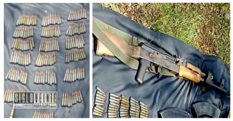 En Churumuco, aseguran, arma, cargadores, municiones y equipo táctico en operativo interinstitucional