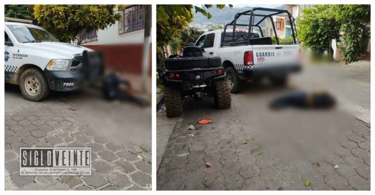 Fueron identificados los ejecutados hoy en Tacámbaro; la SSP activa dispositivo de seguridad para blindar la demarcación