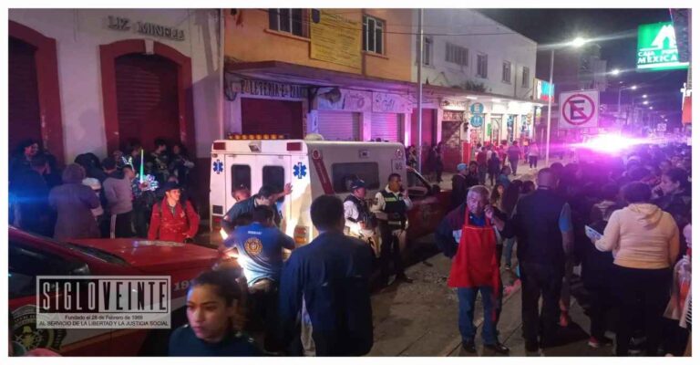 Incidente durante la «Rodada del Terror» en Zitácuaro, un motociclista pierde el control y arrolla a 3 personas