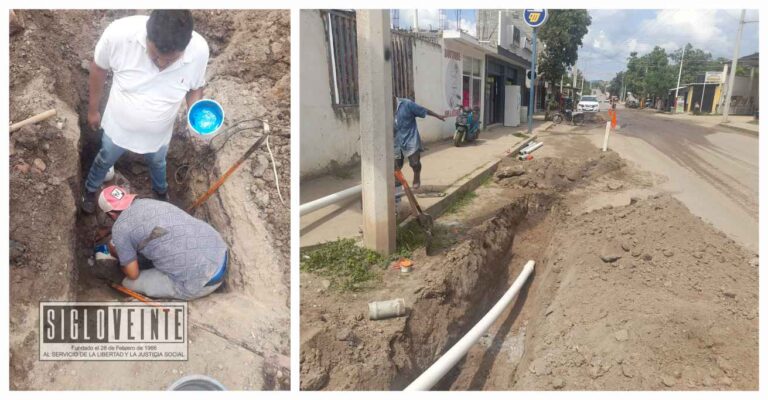 Rehabilita el SAPAHU de red de agua potable en Huetamo y hace un llamado a usar el agua de forma responsable y reportar problemas de fugas