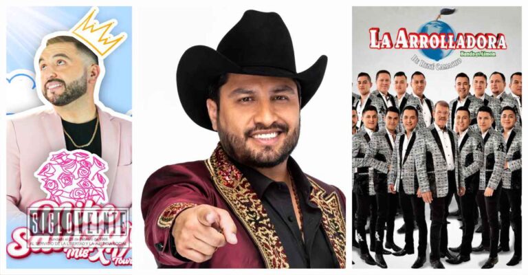 Julión Álvarez, La Arrolladora Banda Limón y Mike Salazar en la Expo Feria Huetamo 2023