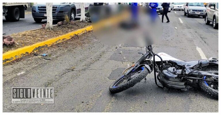 Motociclista pierde la vida al estrellarse contra un árbol en la salida a Charo de Morelia
