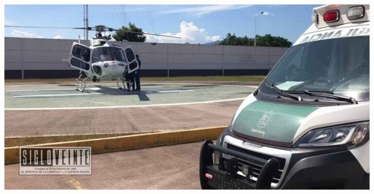 Trabajador de empresa gasera fue llevado de Huetamo a Morelia, luego de sufrir quemaduras graves
