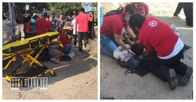 Un lesionado es el saldo de colisión entre camioneta y moto en el Libramiento de Huetamo