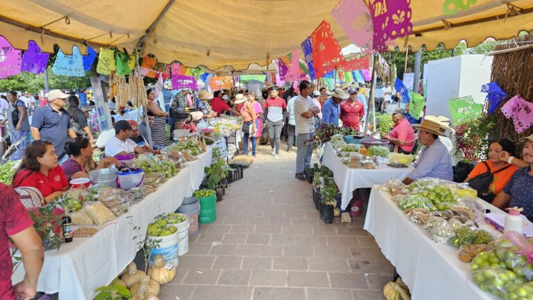 Con productores de Huetamo y San Lucas, se realiza con éxito el Segundo Tianguis Sembrando Vida