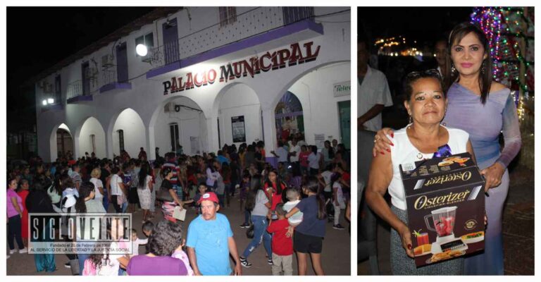 Catalina Pérez Negrón Espinoza celebra la posada navideña en Tiquicheo y en El Limón de Papatzindán da mensaje de felicidad y esperanza para el año nuevo 2024
