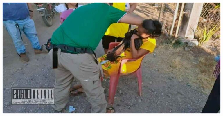 En Riva Palacio, una mujer embarazada resulta herida tras volcadura en cuatrimoto