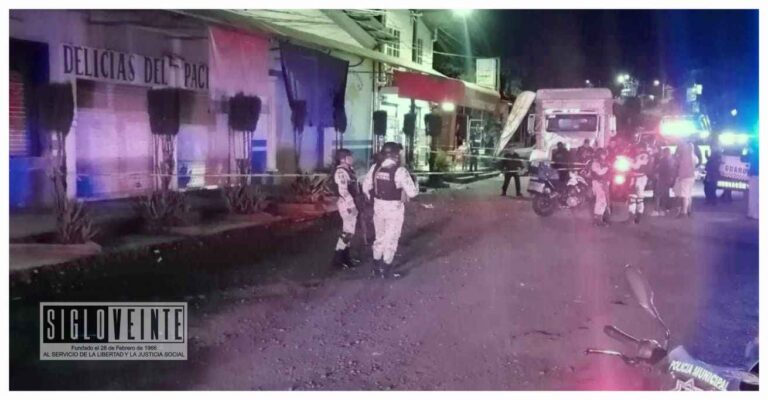 Hombre acribillado a balazos frente a un restaurante «Las Delicias del Pacífico» en la carretera Uruapan-Pátzcuaro