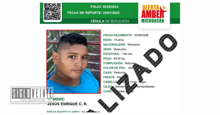 Adolescente reportado como desaparecido, fue localizado en Huetamo dijo que iba a la Ciudad de México