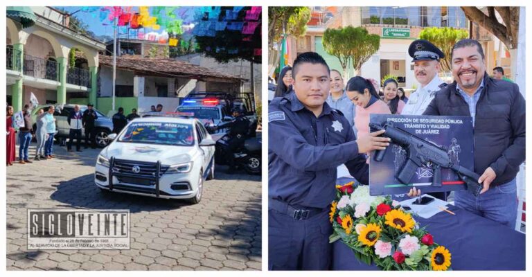 Cornelio Ríos refuerza la seguridad en Juárez al hacer entrega de patrullas y equipamiento a la Dirección de Seguridad Pública, Tránsito y Vialidad
