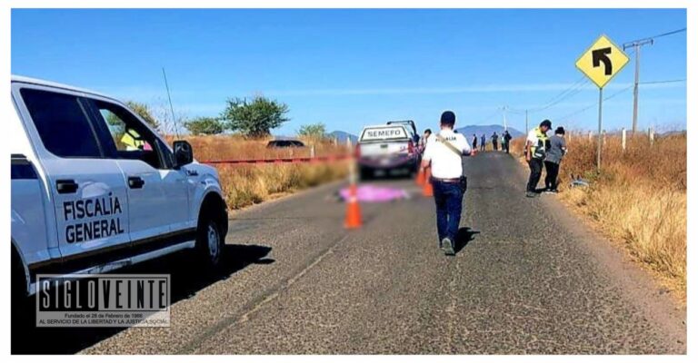 En el municipio de San Lucas, motociclista pierde la vida al derrapar en un bache sobre la carretera Ciudad Altamirano-Cutzamala