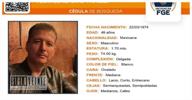 Encuentran sin vida a exsecretario de Gobierno del Estado de Michoacán, tenía 4 días desaparecido