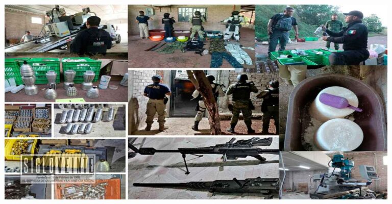Fuerzas federales y estatales confiscan droga y revientan 8 narcofábricas en Zicuirán con un valor de 80 mdp