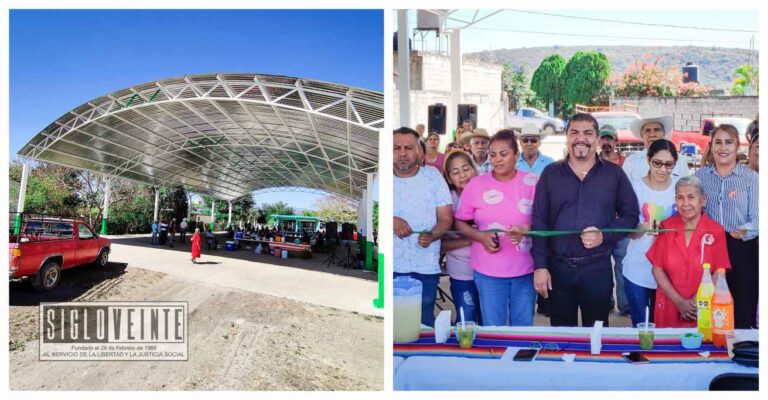 Inaugura gobierno municipal de Juárez domo en la localidad de El Rodeo, comienza gira de entregas de obras programadas para 2024