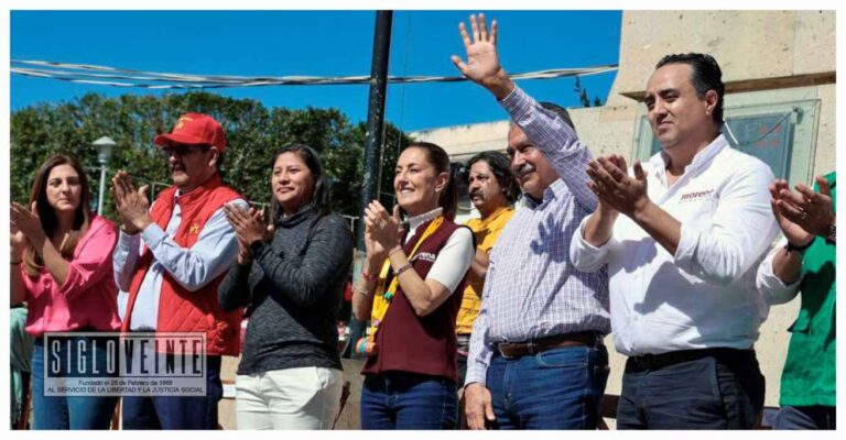 La presencia de Claudia Sheinbaum nos honra a todo Michoacán: Raúl Morón; el aspirante al Senado la acompañó en su gira por Ciudad Hidalgo