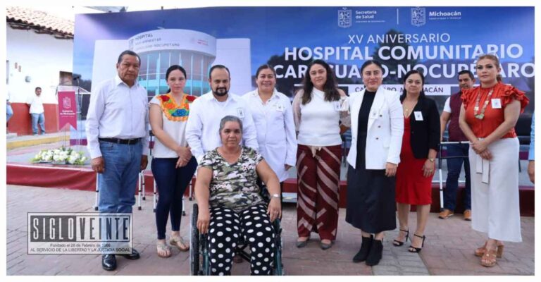 Por el 15 aniversario del Hospital Comunitario Carácuaro-Nocupétaro, la SSM acerca los servicios médicos a la población