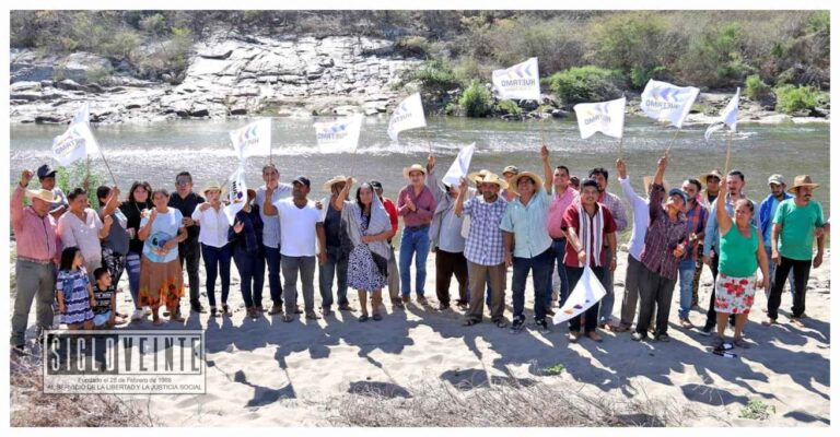 Un sueño hecho realidad para las comunidades de La Estancia del Río Chiquito y Las Minas del municipio de Huetamo, comienza la construcción de puente colgante