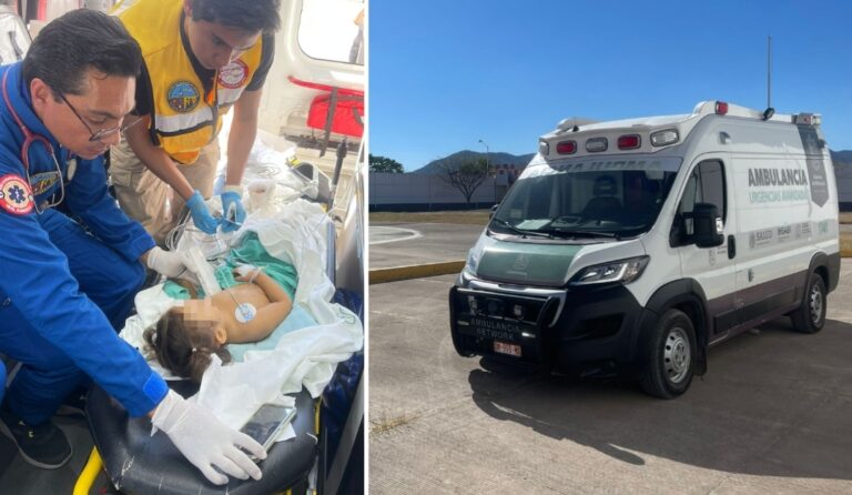 En Huetamo, una niña de 2 años sufrió la amputación de su pie por accidente de motocicleta