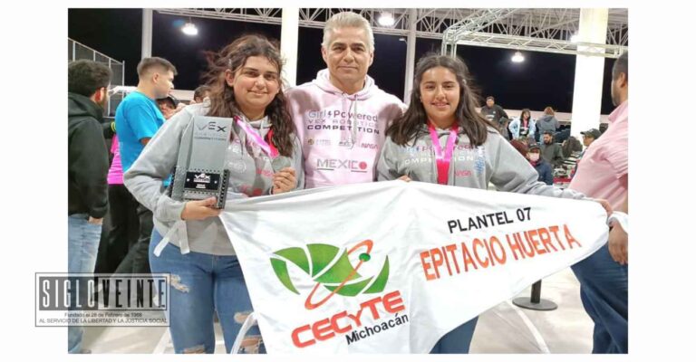 Alumnas del CECyTEM se coronan en Campeonato Femenil de Robótica en Torreón, Coahuila