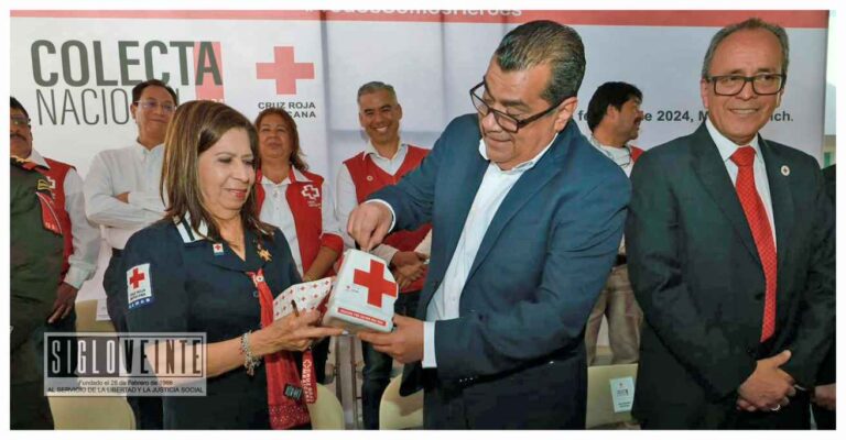Arranca Elías Ibarra Torres la colecta en Michoacán de la Cruz Roja 2024