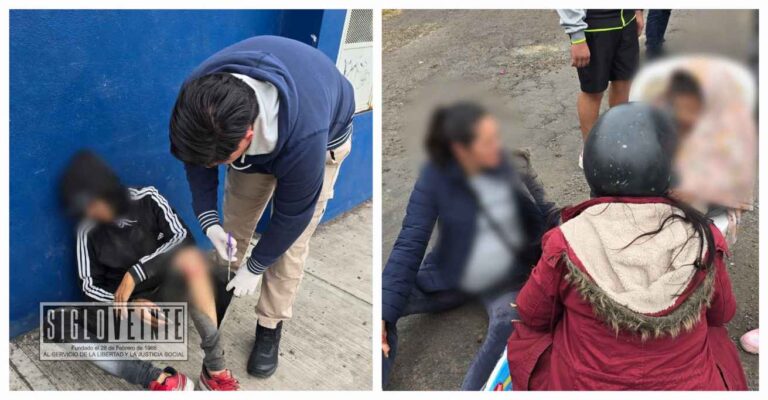 Choque entre 2 motocicletas deja tres personas lesionadas en Zamora