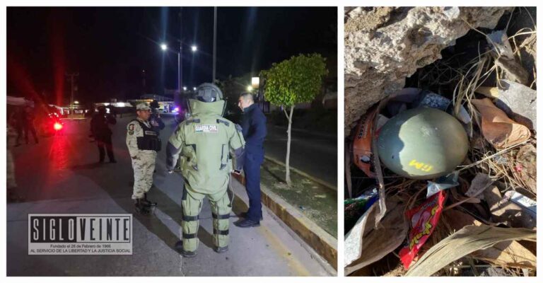 Encuentran granada en la carretera Zitácuaro-Morelia, delincuentes se atribuyen su «caída»