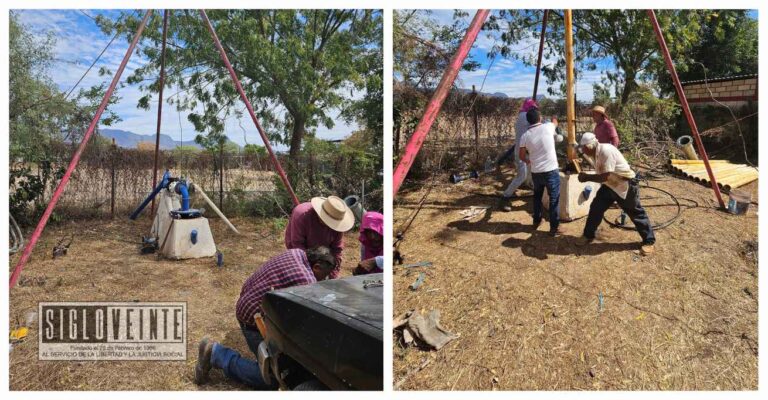 Informa el SAPAHU que comenzaron los trabajos de rehabilitación de 2 pozos de agua potable en Huetamo