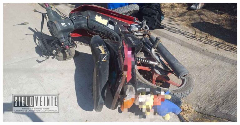 Accidente de motocicleta en Huetamo deja a un hombre con traumatismo craneoencefálico severo