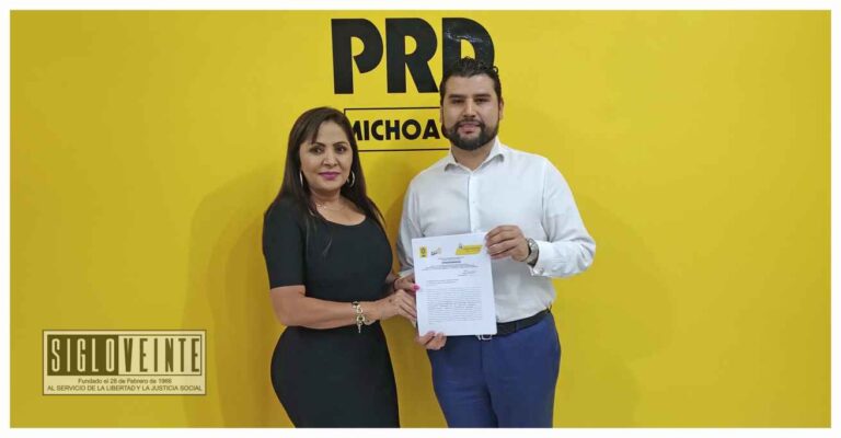 Catalina Pérez Negrón candidata del PES a la alcaldía de Tiquicheo, se registra en el PRD para una candidatura común