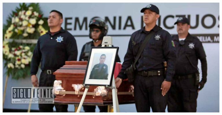 Con un minuto de aplausos despiden a guardia civil caído en cumplimiento del deber en Morelia