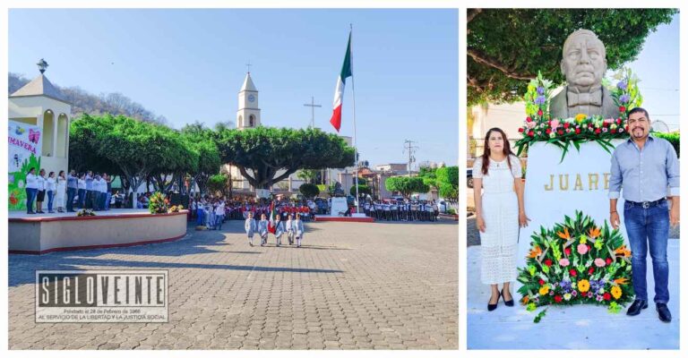 Conmemoran el 218 aniversario del natalicio del Lic. Benito Juárez García en el municipio de Juárez